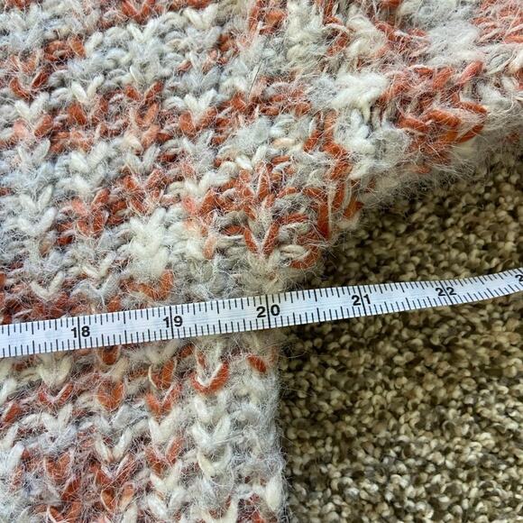 RD style eyelash fringe chunky knit sweater long sleeve marled medium - Picture 5 of 8